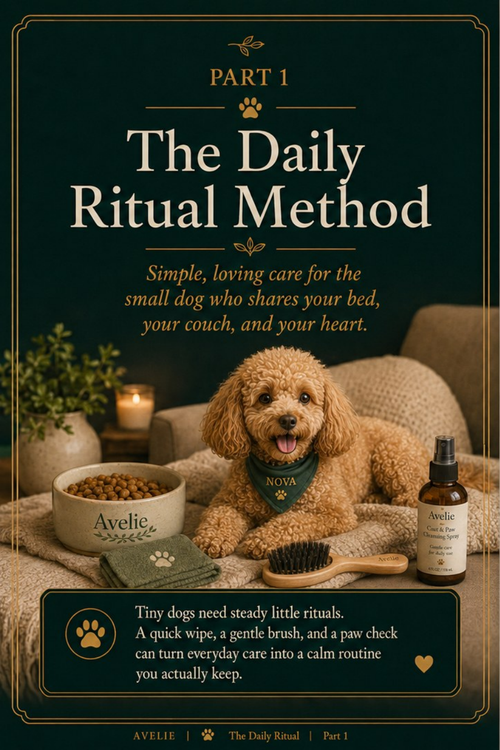 Avelie The Daily Ritual small-dog daily care guide cover