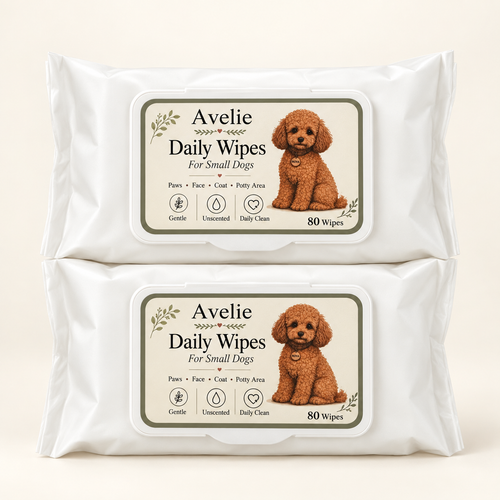 Avelie Daily Wipes for Small Dogs 2-pack