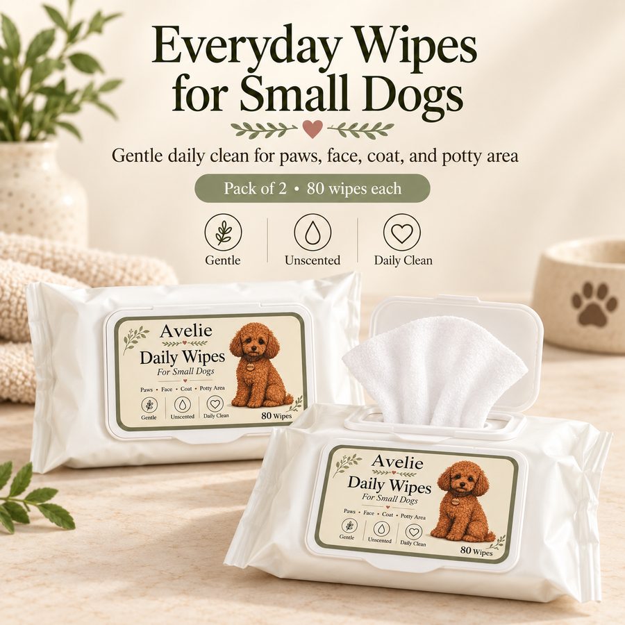 Avelie Daily Wipes for small dogs everyday use