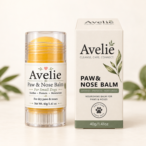 Avelie Paw & Nose Balm for Small Dogs with product box