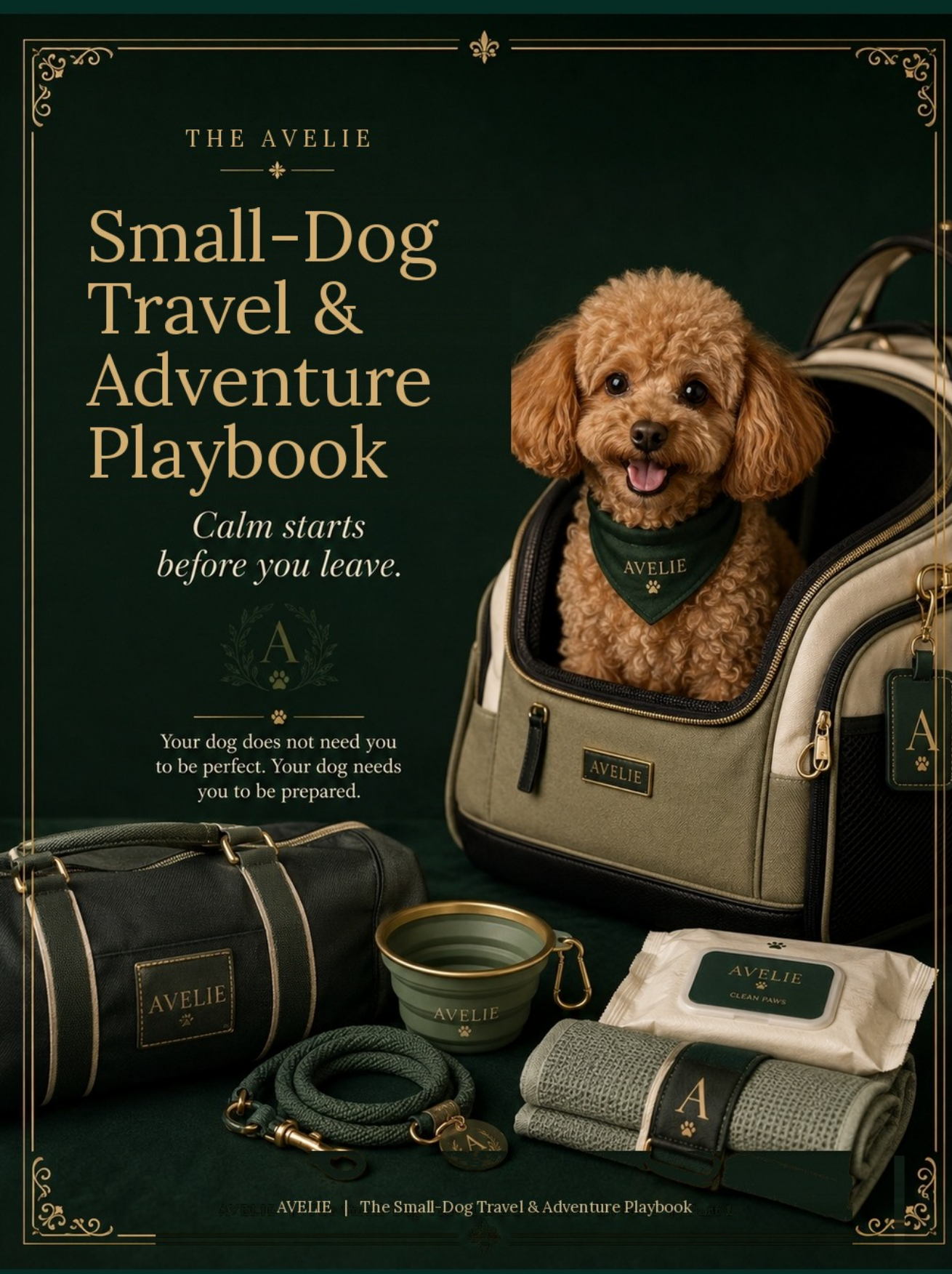 Avelie Small-Dog Travel and Adventure Playbook cover